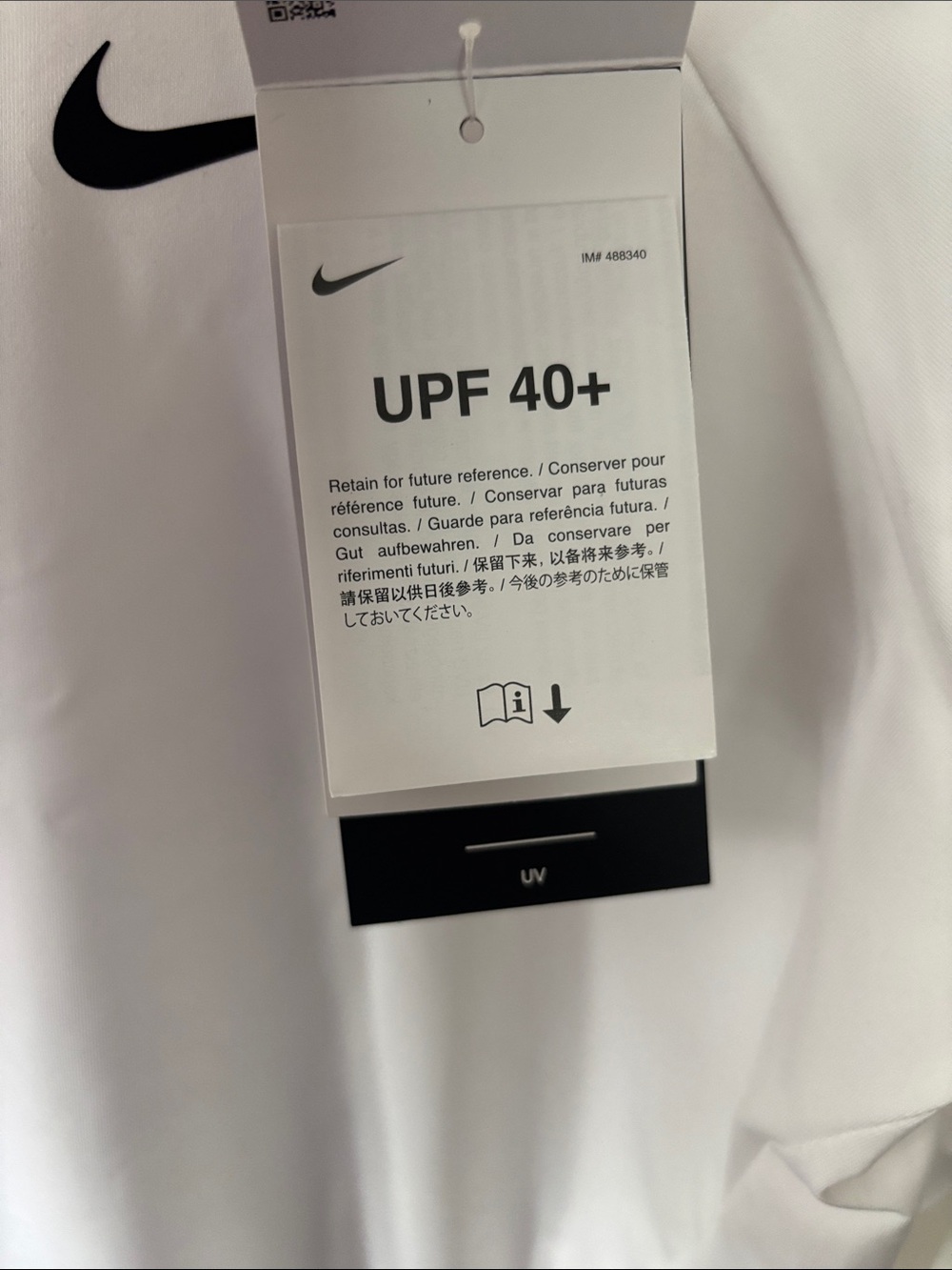 Nike White Long Sleeve Swim Top - Picture 3 of 7